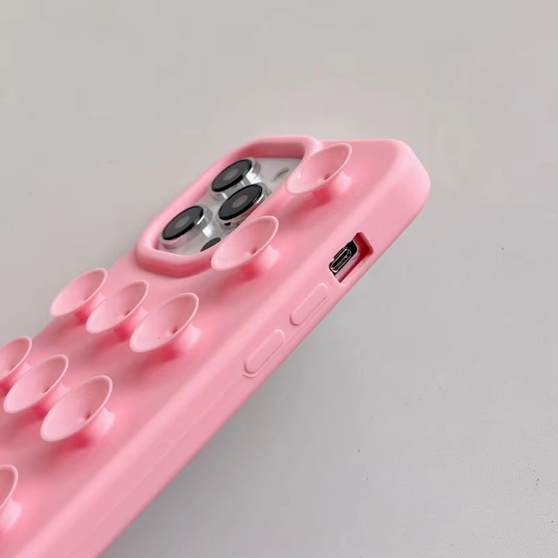 Cute Creative Lanyard Suction Cup Case for 16 15 plus 14 13 12 11 Pro Max INS Extra Gadget Holder Funny Silicone Cover